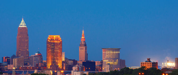 Cleveland at sunset, Ohio