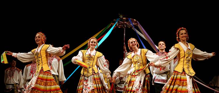 Folk dancing in Belarus