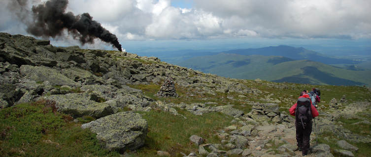 Hiking is popular in New Hampshire