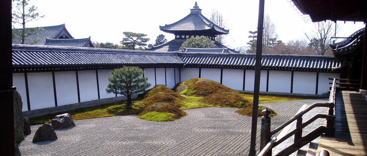 Nanzen-ji dry garden, Kyoto, Japan