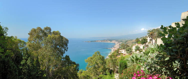 Naxos Bay from Taormina