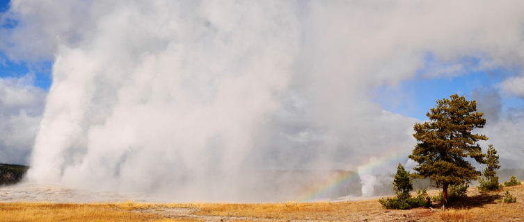 Old Faithful geyser, Montana's Yellowstone National Park