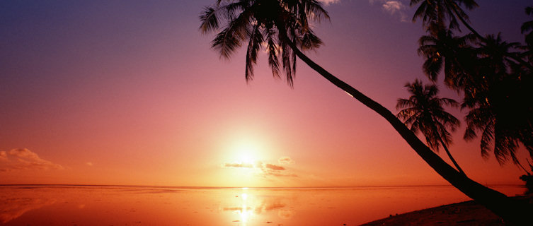 Spectacular sunset, Tahiti